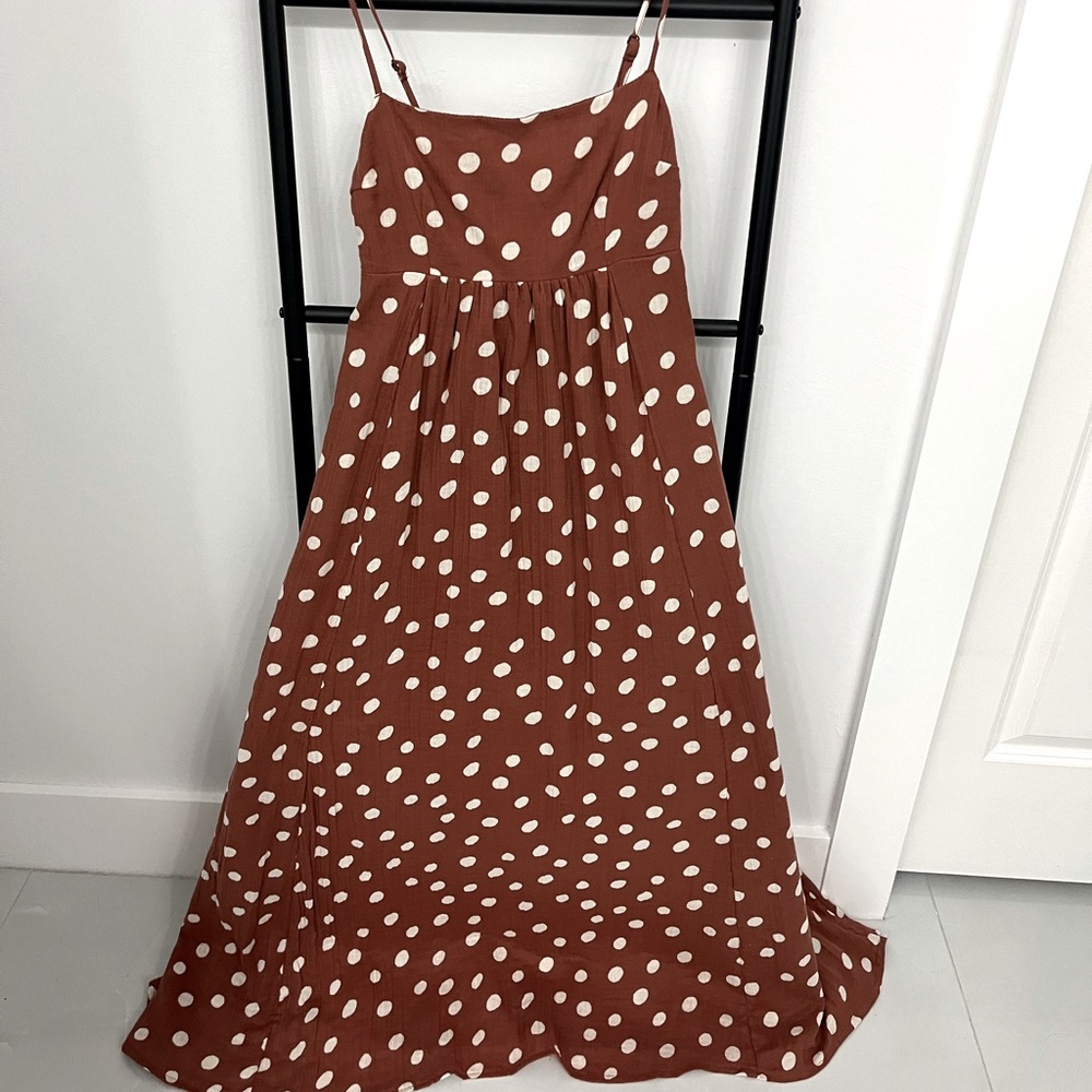NWT Polka dot maxi dress